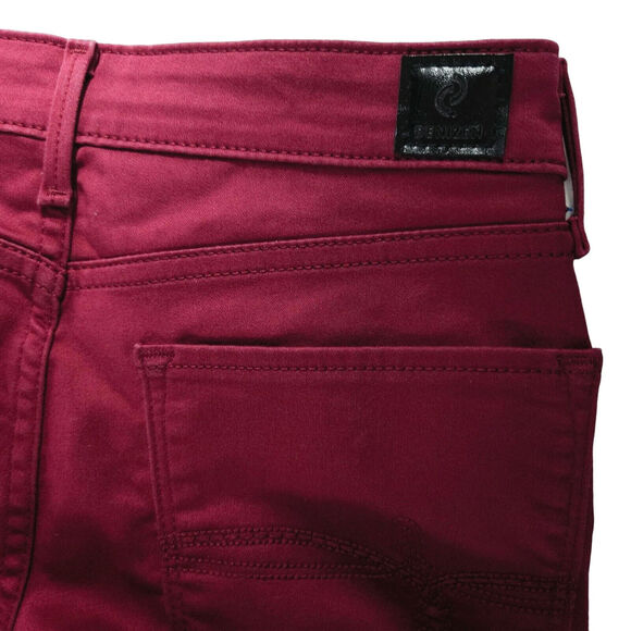 EUC Denizen from Levi's Mid-Rise Skinny Jegging Jeans Sz. 9 Burgundy Maroon Wine - Picture 5 of 13